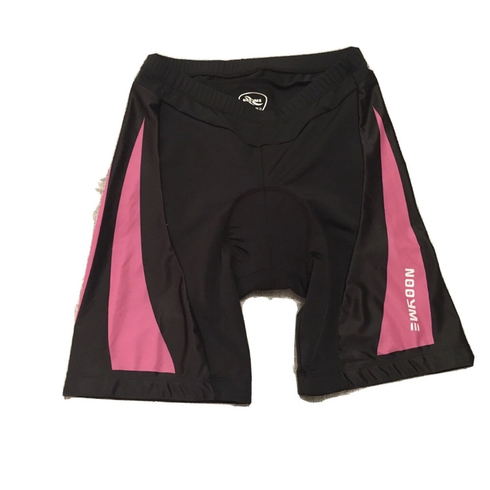 NOOYME Womens Bike Shorts for Cycling with 3D Padded BlackFushsia XL